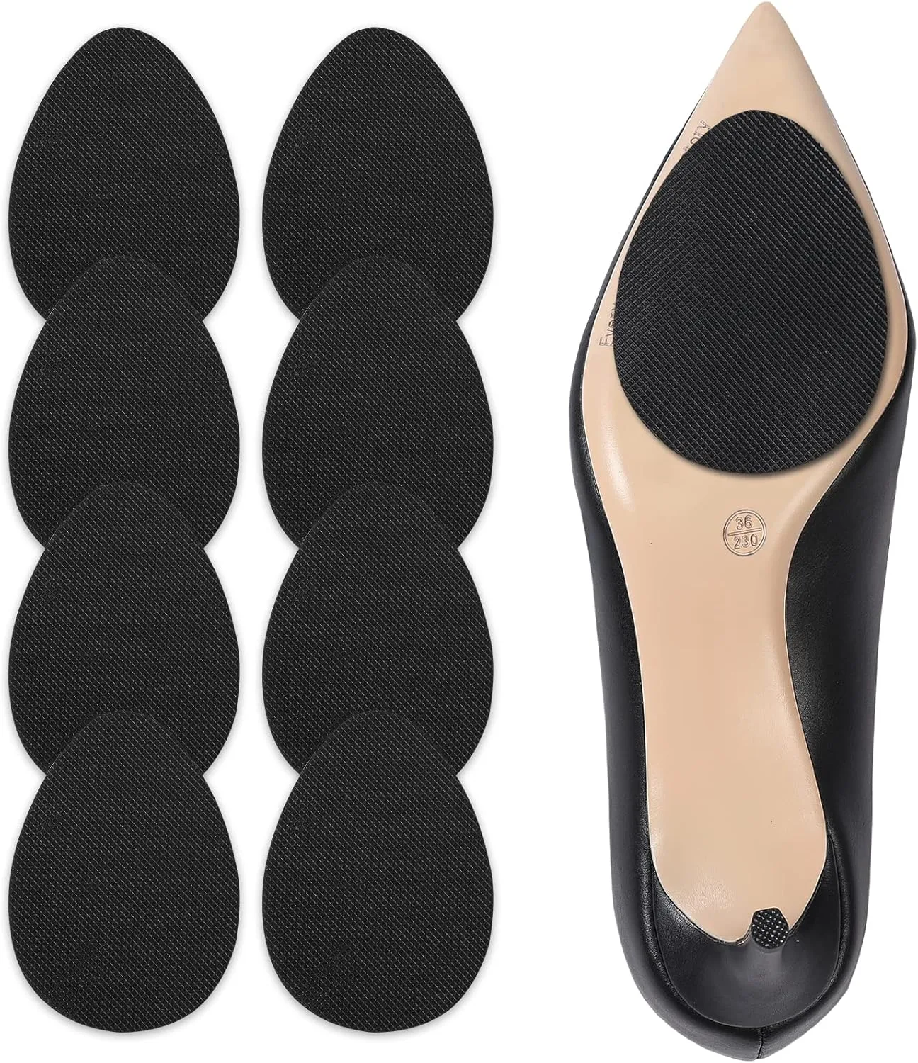 Ashoesert's Shoe Sole Protector for Heels,Shoe Grips on Bottom of Shoes, Anti Slip Shoe Grips,Non Slip Shoe Pads,Non Slip Pads for Shoes, Shoe Gummies for Heels