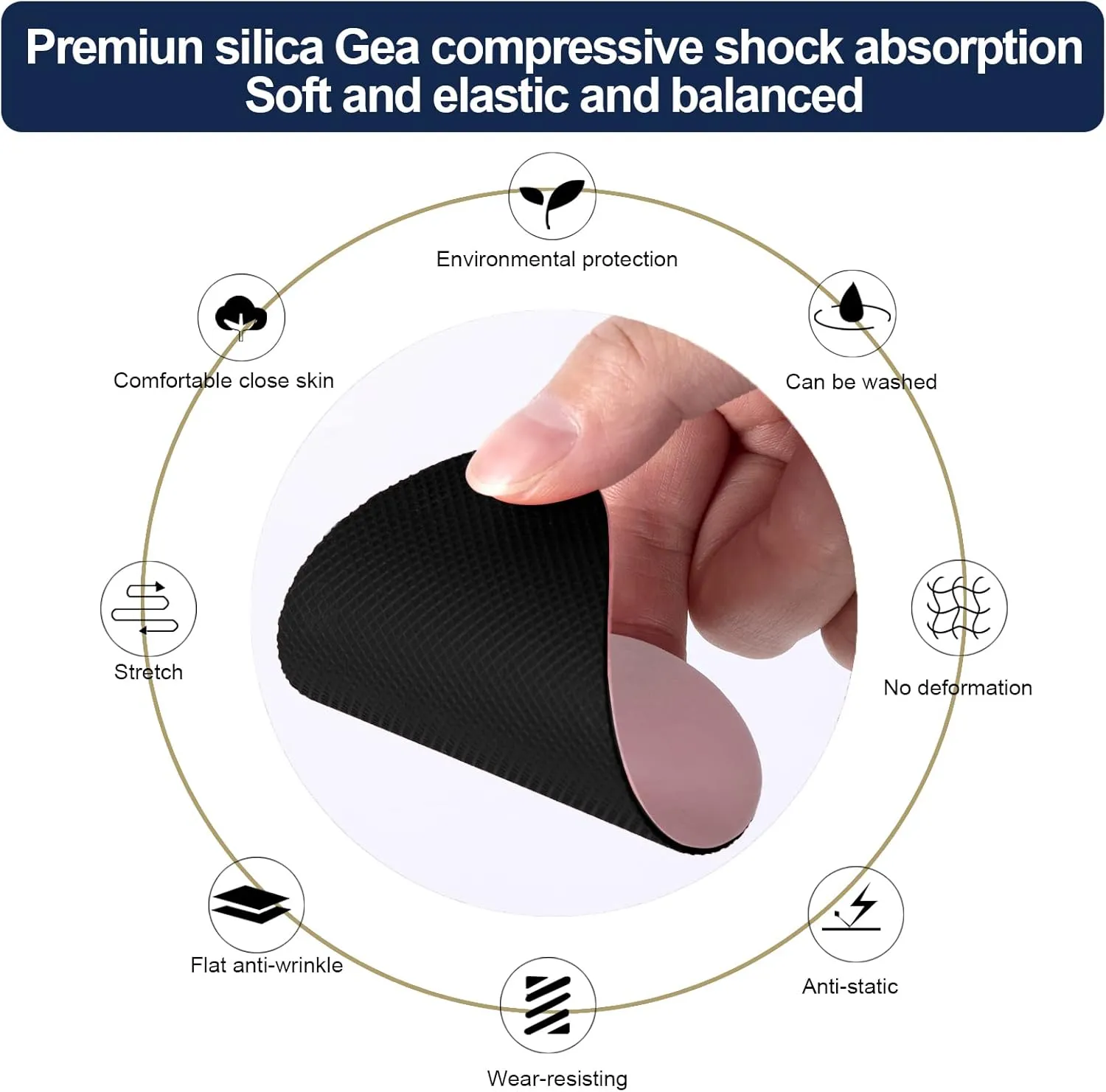 Ashoesert's Shoe Sole Protector for Heels,Shoe Grips on Bottom of Shoes, Anti Slip Shoe Grips,Non Slip Shoe Pads,Non Slip Pads for Shoes, Shoe Gummies for Heels