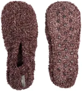 Brookstone Plush Footies - Slippers with Memory Foam Insole - Ultra-Soft Sherpa Footies for Indoor Wear, Non-Skid Sole, One-Size-Fits-Most, Machine Washable Slippers for Women