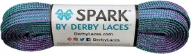 Derby Laces Spark Purple and Teal Stripe Shoelace