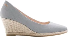 Dunes Canvas Espadrille Wedges with 2  Heel Women's Sandals with Breathable Cotton Canvas and 100% Natural Jute Midsole for All Casual Occasions