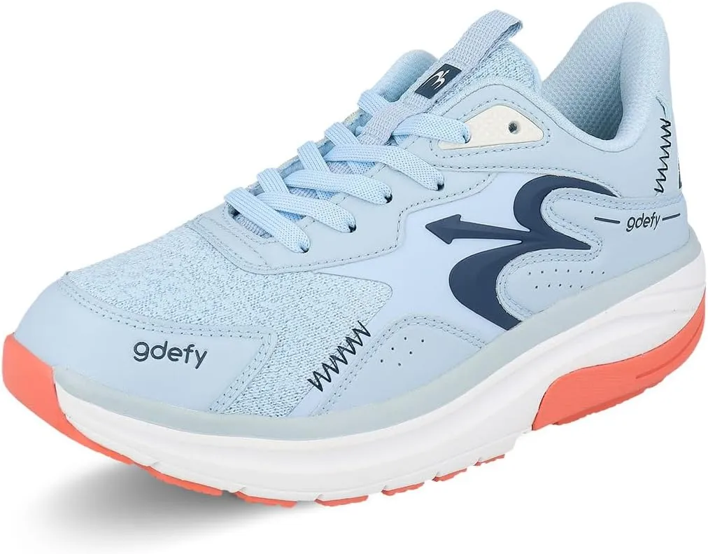 G-DEFY Energiya Womens Cross Trainer Shoe | Heel Support | VersoShock Technology for Pain Associated with Prolonged Standing or Walking | Arch Support | Diabetic Shoes | Wide Shoes | Free Orthotic