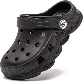 HOBIBEAR Boys and Girls Classic Graphic Garden Clogs Slip on Water Shoes(Toddler/Little Kids/Big Kids)