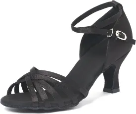 iCKER Womens Latin Dance Shoes Heeled Ballroom Salsa Tango Party Sequin Dance Shoes