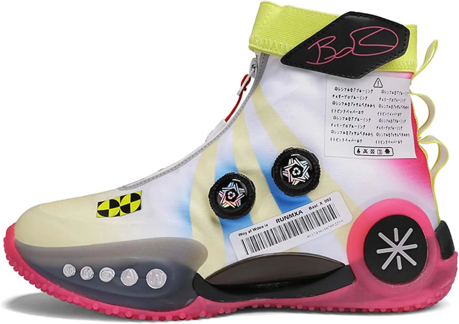 Men's Women's Basketball Shoes,Knitted High Top Basketball Shoes,Breathable Anti-Skid Running Shoes,Sneakers for Men,Suitable for All Kinds of Indoor and Outdoor Sports