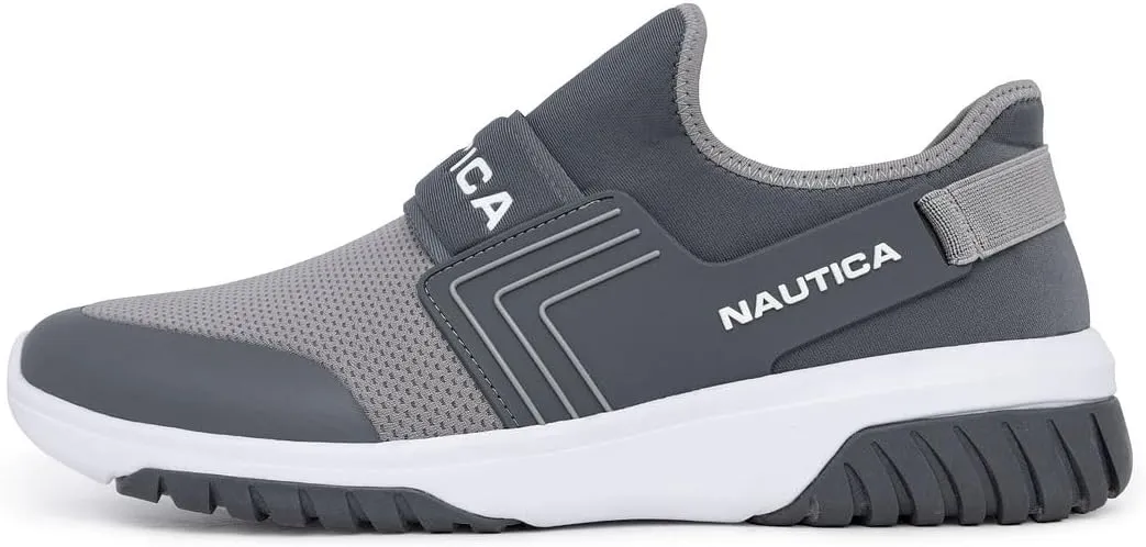 Nautica Men's Slip-On Sneakers ?C Casual Fashion Shoes for Walking, in Medium & Wide Widths