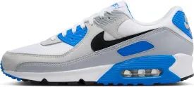 Nike Air Max 90 Men's Shoes (FN6958-102, White/Photo Blue/Pure Platinum/Black)