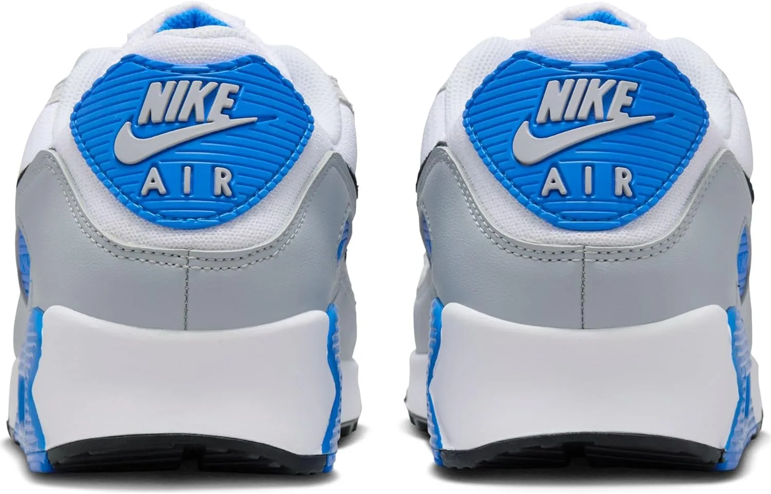 Nike Air Max 90 Men's Shoes (FN6958-102, White/Photo Blue/Pure Platinum/Black)