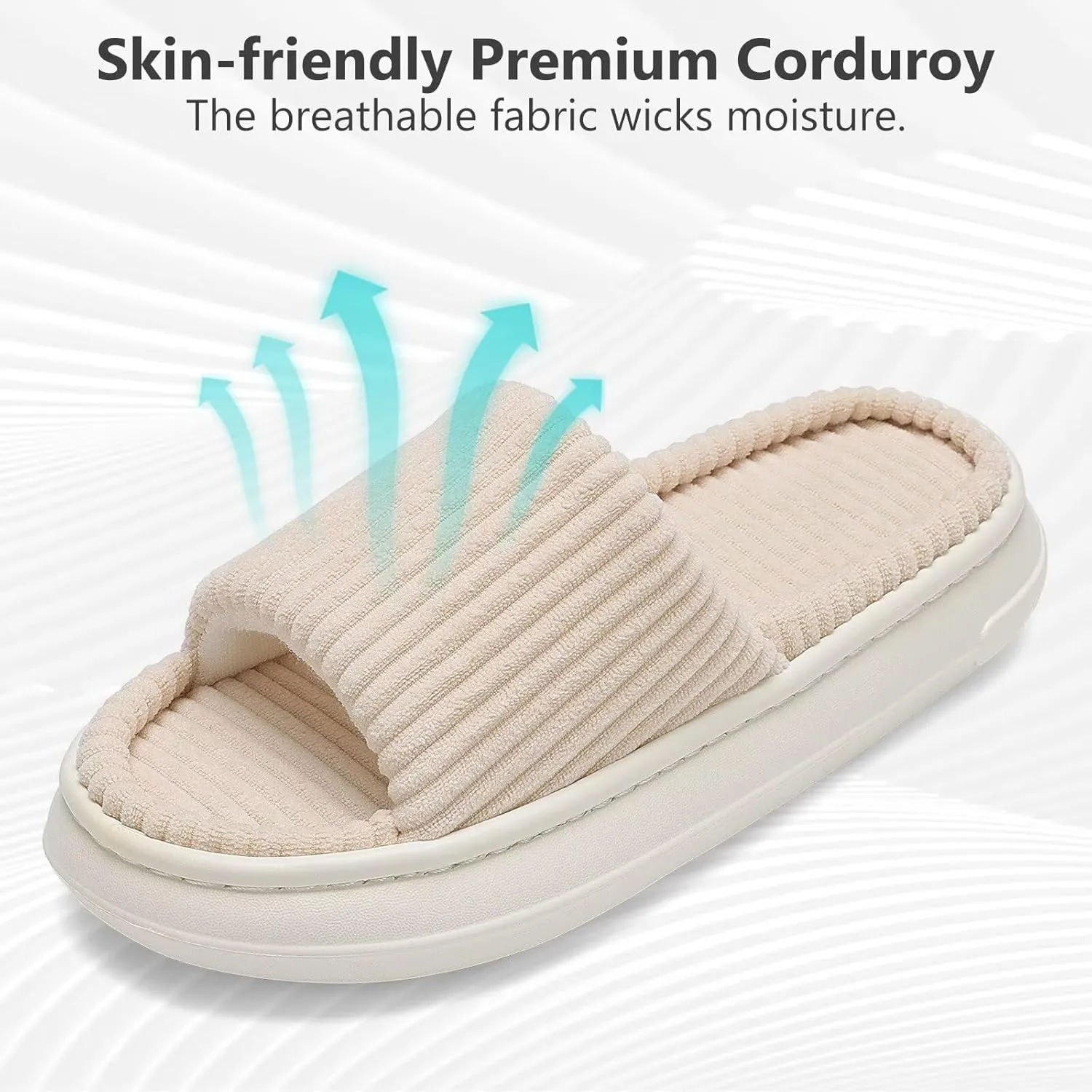 NineCiFun Unisex Summer House Slippers Indoor and Outdoor Slip-On Home Bedroom Shoes for Women and Men