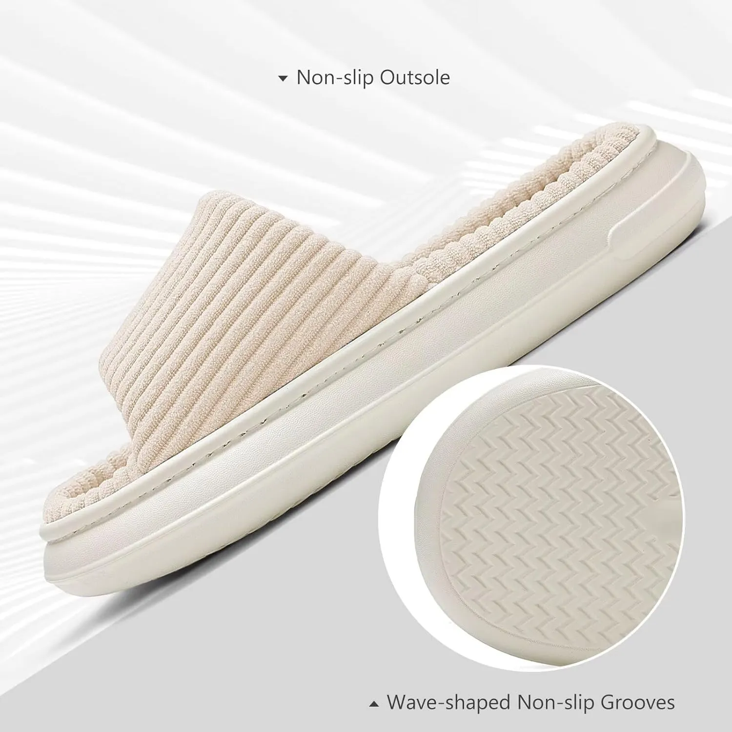 NineCiFun Unisex Summer House Slippers Indoor and Outdoor Slip-On Home Bedroom Shoes for Women and Men