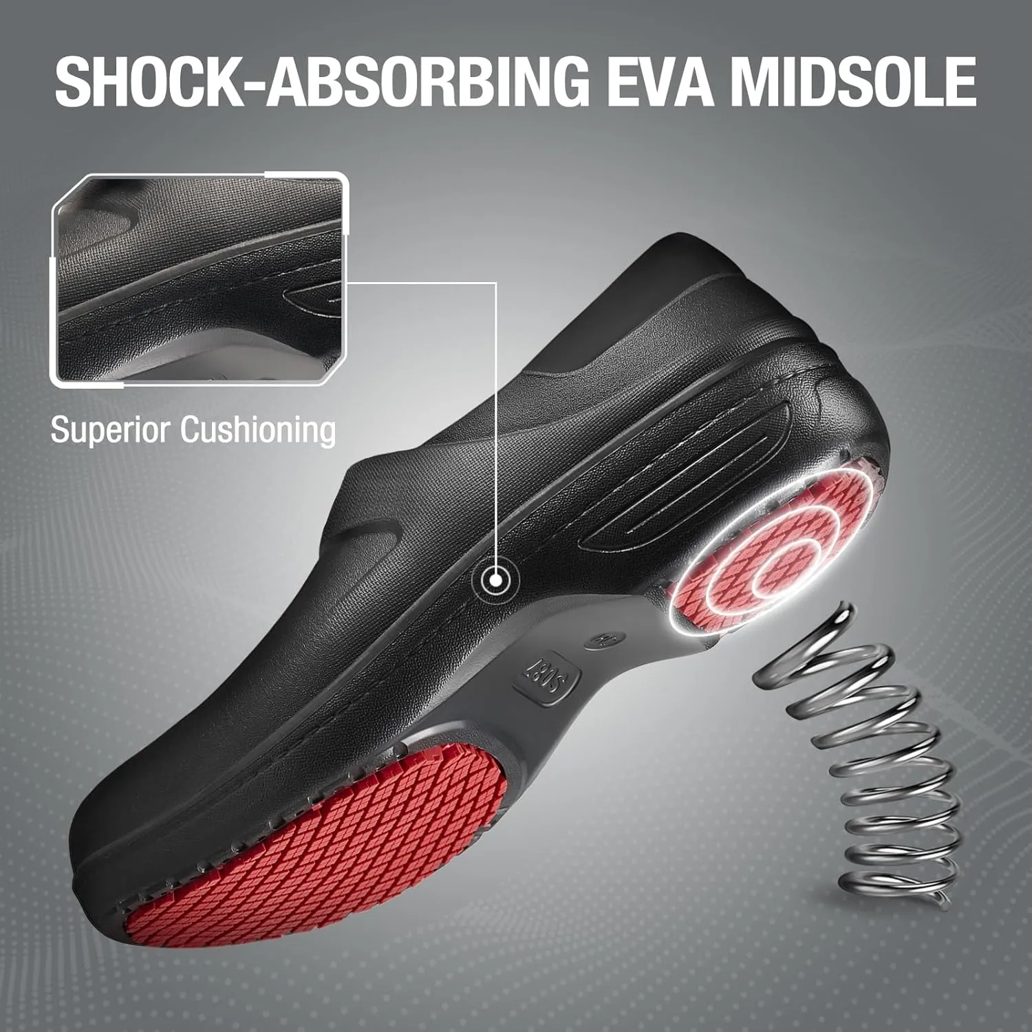 NINGO Slip Resistant Work Shoes for Women, Non Slip Chef Shoes, Waterproof & Easy to Clean, Comfortable Lightweight Women's Clogs, Nurse Shoes for Food Service, Healthcare, Gardening