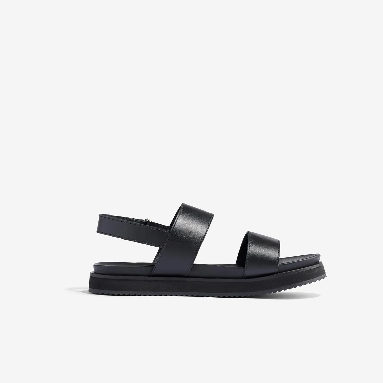 Nisolo Women's Go-To Flatform Sandals, Summer/Spring Casual, 1" Added Height, Soft Interior Lining, Memory Foam Insoles for Comfort, Easy Hook & Loop Closure, True to Size