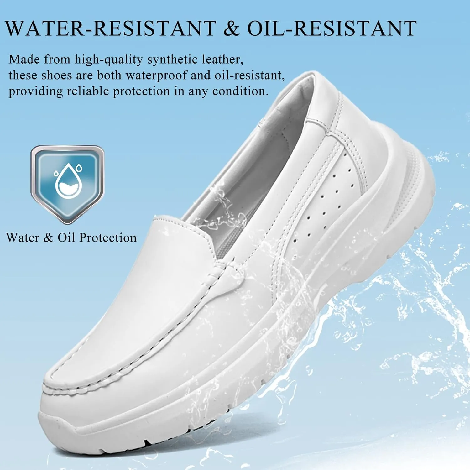 Non-Slip Nursing Shoes for Women in Food Service - Lightweight, Comfortable, Suitable for Restaurant, Crew, and Medical Work