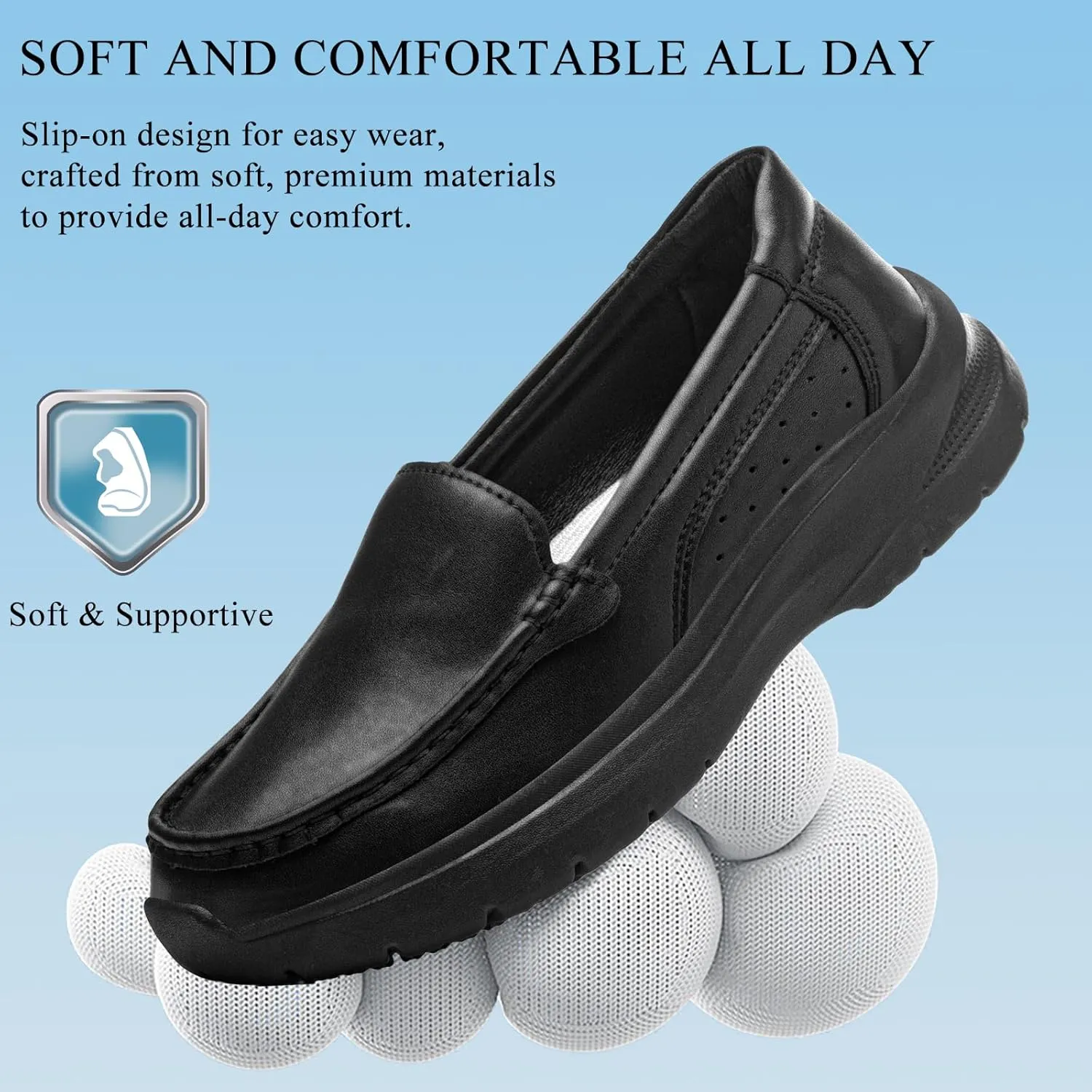 Non-Slip Nursing Shoes for Women in Food Service - Lightweight, Comfortable, Suitable for Restaurant, Crew, and Medical Work