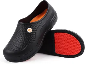 Non Slip Work Shoes for Men Women, Waterproof Oil-Proof Slip Resistant Chef Shoes Food Service Restaurant Kitchen Comfortable Nursing Clogs Standing All Day