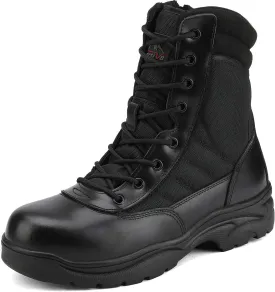 NORTIV 8 Steel Toe Boots for Men Safety Industrial & Construction Military Work Boots Slip Resistant ASTM F2413-18, TROOPER-STL
