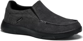 OrthoComfoot Men's Orthopedic Comfortable Slip-On Shoes with Arch Support, Orthotic Loafers for Plantar Fasciitis, Canvas Leisure Vintage Flat Walking Shoes for Foot and Heel Pain Relief