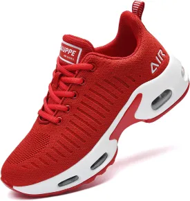 QAUPPE Womens Fashion Lightweight Air Sports Walking Sneakers Breathable Gym Jogging Running Tennis Shoes US 5.5-11 B(M)