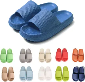 rosyclo Cloud Slippers for Women and Men Massage Thick Sole Non-Slip Shower Slippers Bathroom Super Soft Comfy House Cloud Slide Slippers for Indoor and Outdoor