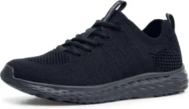 Shoes for Crews Non Slip Work Shoes for Women, Slip Resistant Shoes for Nurses, Comfortable Womens Sneakers, Everlight, Black