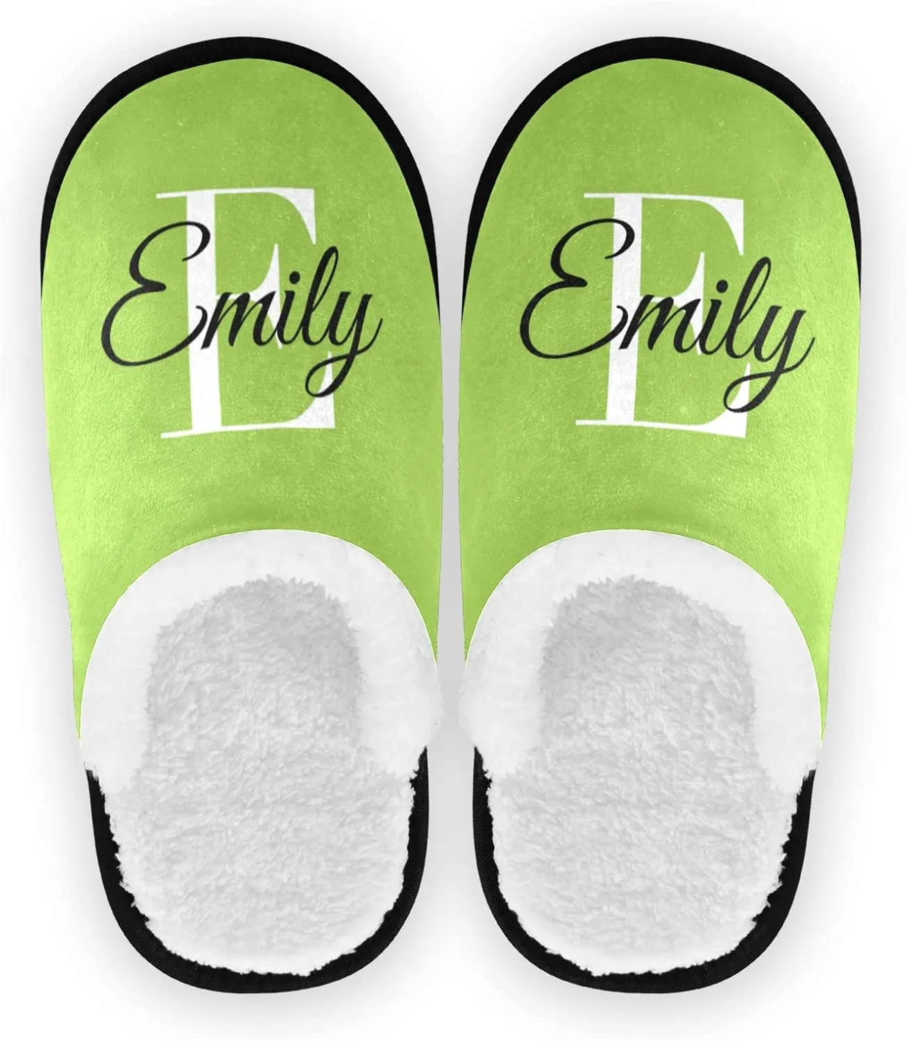 Sinestour Khaki Unisex-Adult Fuzzy Slippers - Men's & Women's - M & L - Coral Fleece Lining - Non-Slip Anti-Noise Sole - Indoor/Outdoor - Machine Washable