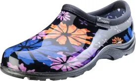 Sloggers Original Waterproof Rain and Garden Shoe for Women Outdoor Slip-On Garden Clog - Made in The USA with Premium Comfort Insole and Arch Support - Flower Power, Size 9