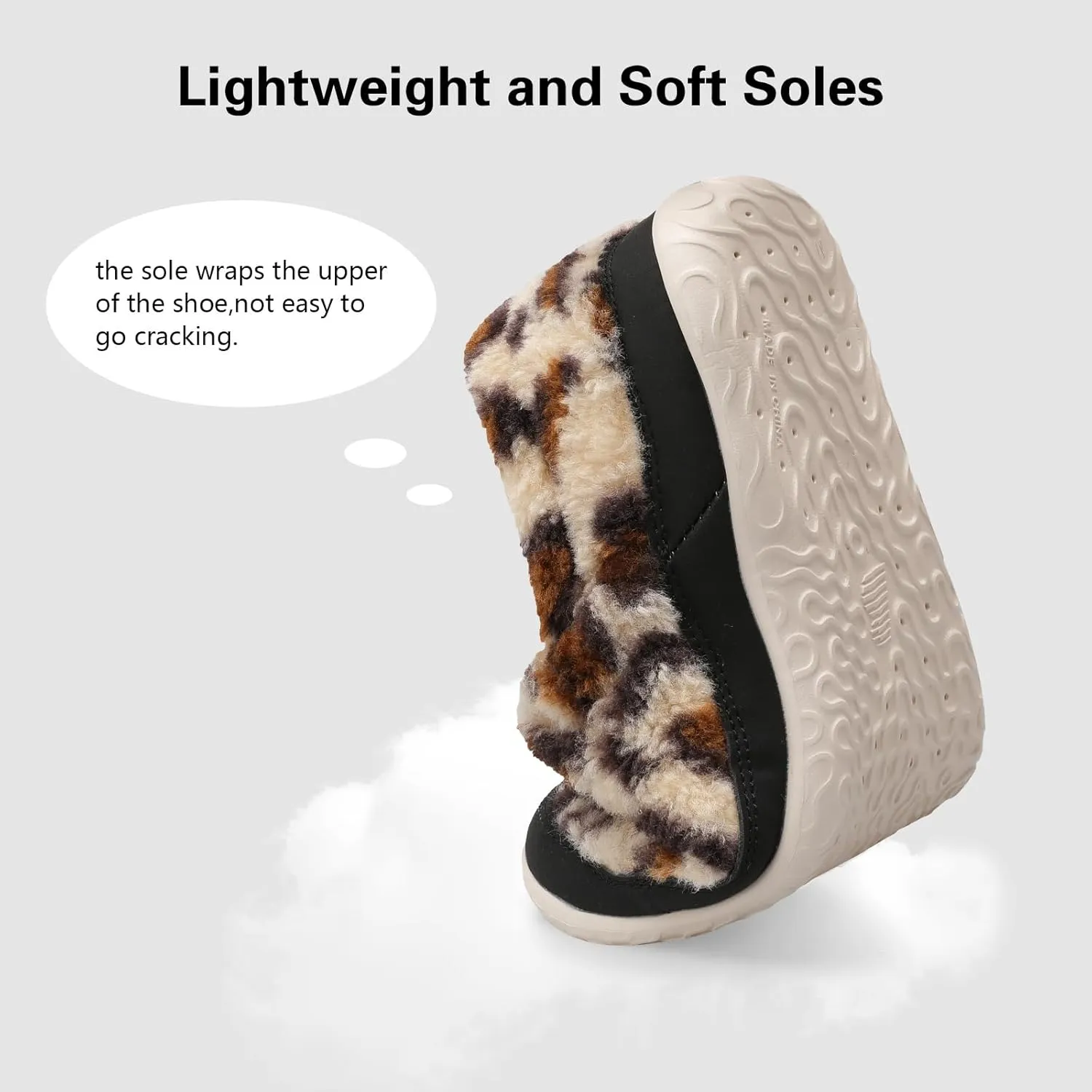 Spesoul Cozy House Slippers for Women Men Fuzzy Indoor House Shoes Warm Home Slipper Socks Outdoor Moccasin Slippers Sneakers Closed Back Lightweight Barefoot for Bedroom Office Travel