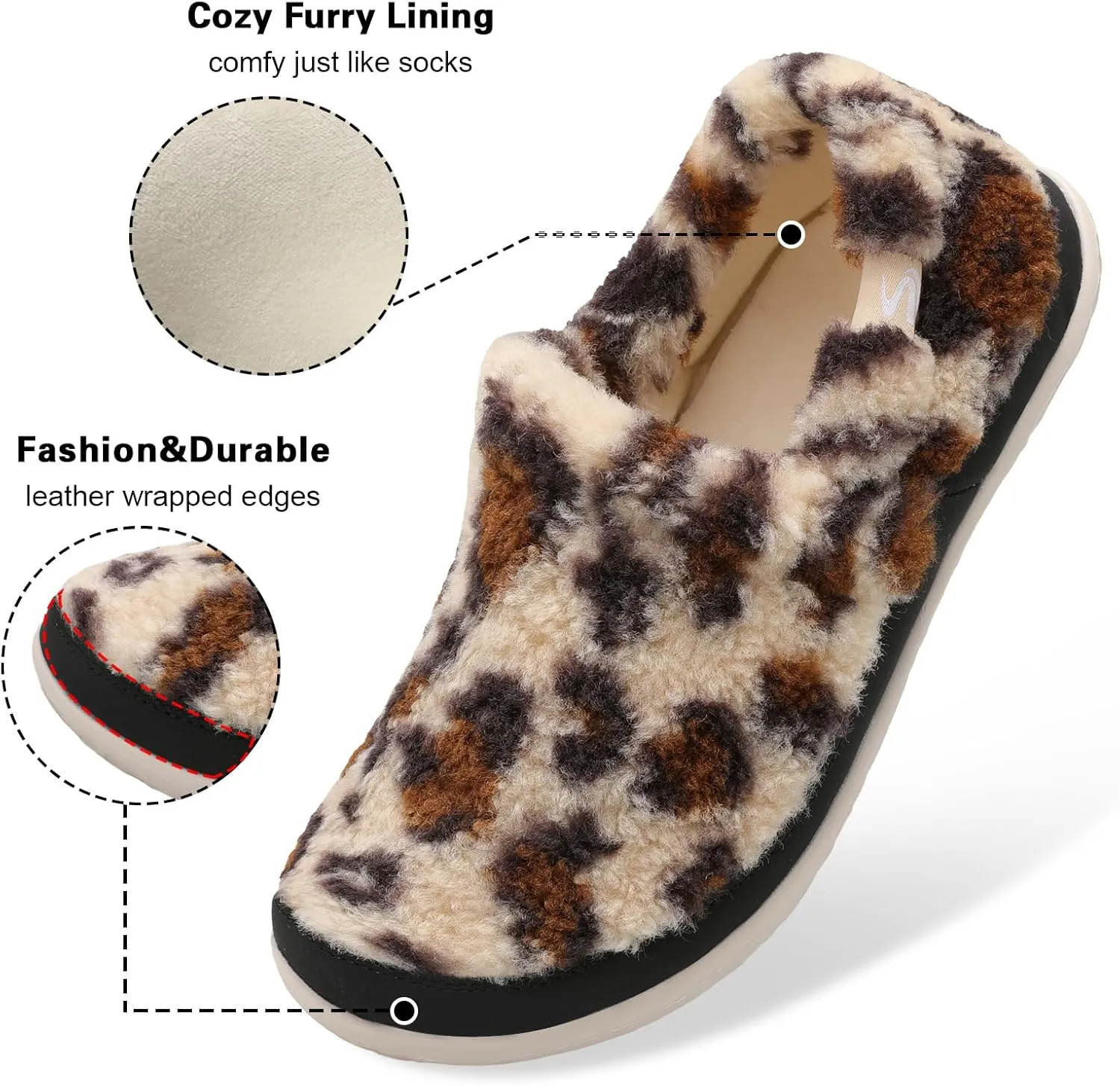 Spesoul Cozy House Slippers for Women Men Fuzzy Indoor House Shoes Warm Home Slipper Socks Outdoor Moccasin Slippers Sneakers Closed Back Lightweight Barefoot for Bedroom Office Travel