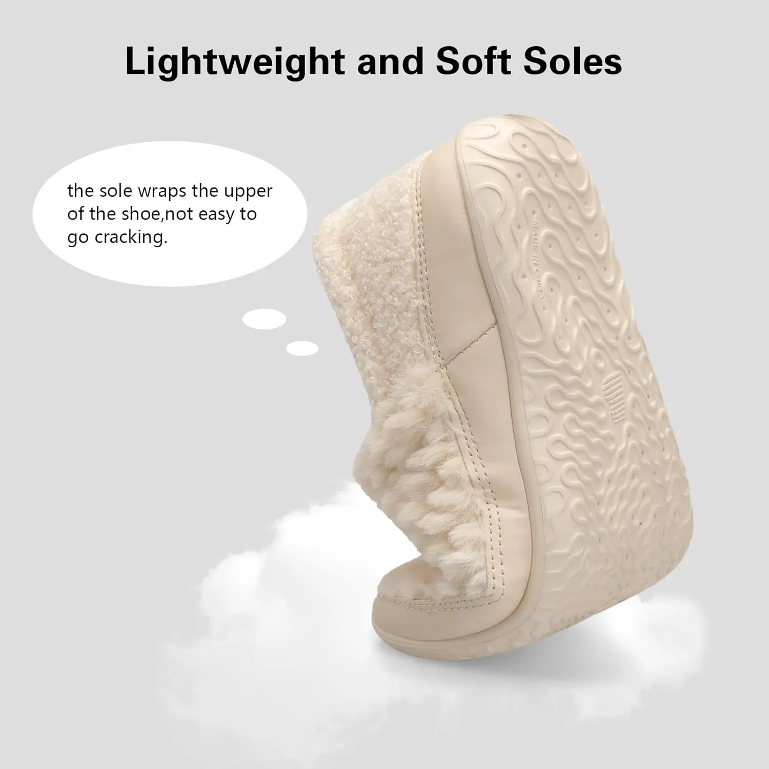 Spesoul Cozy House Slippers for Women Men Fuzzy Indoor House Shoes Warm Home Slipper Socks Outdoor Moccasin Slippers Sneakers Closed Back Lightweight Barefoot for Bedroom Office Travel