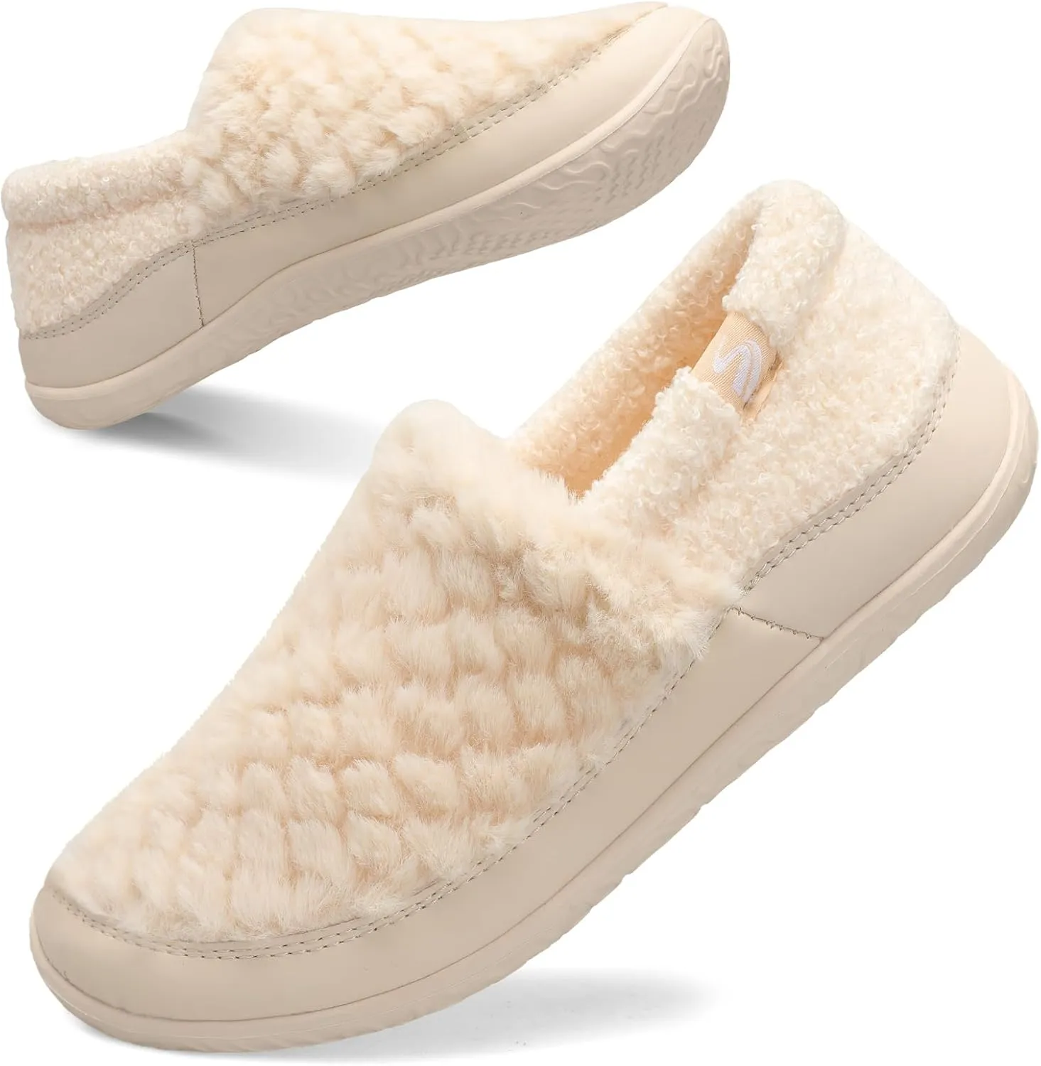 Spesoul Cozy House Slippers for Women Men Fuzzy Indoor House Shoes Warm Home Slipper Socks Outdoor Moccasin Slippers Sneakers Closed Back Lightweight Barefoot for Bedroom Office Travel