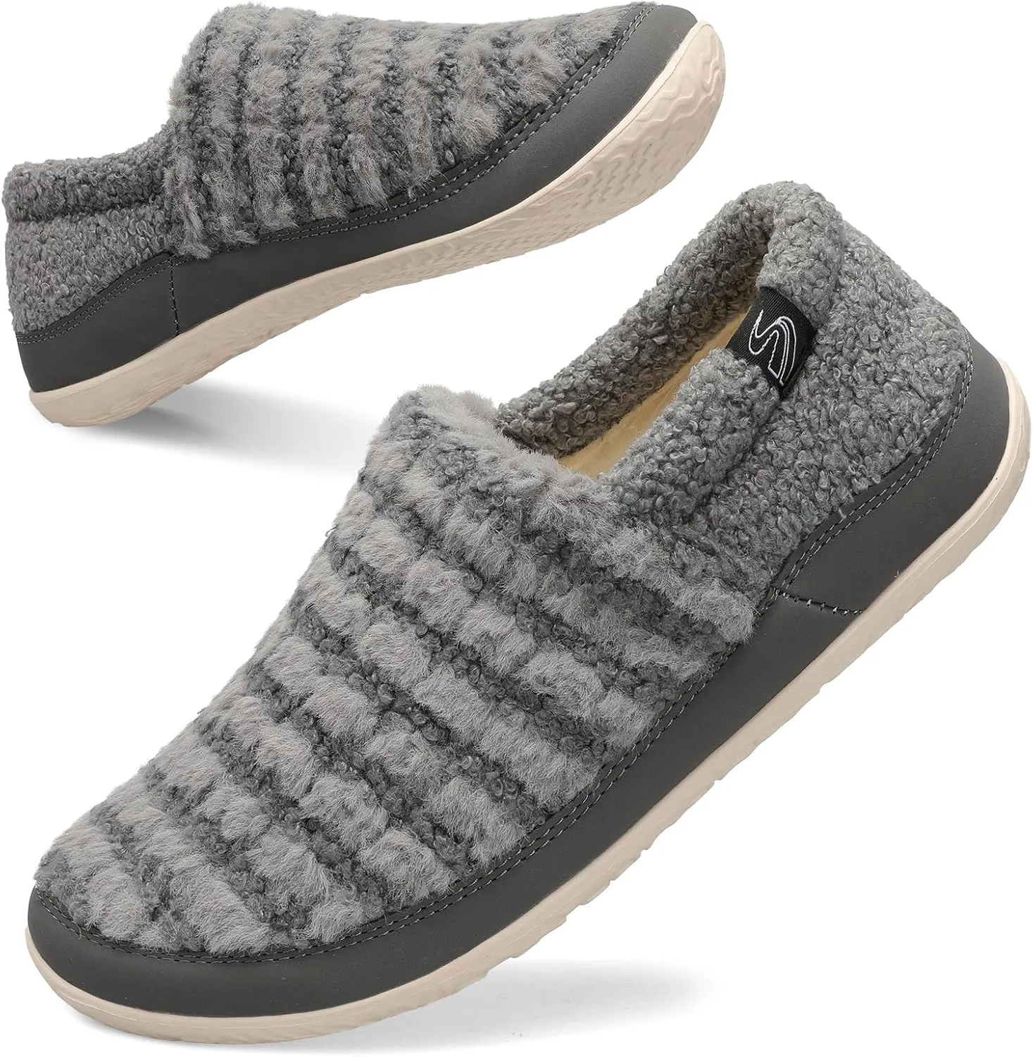 Spesoul Cozy House Slippers for Women Men Fuzzy Indoor House Shoes Warm Home Slipper Socks Outdoor Moccasin Slippers Sneakers Closed Back Lightweight Barefoot for Bedroom Office Travel