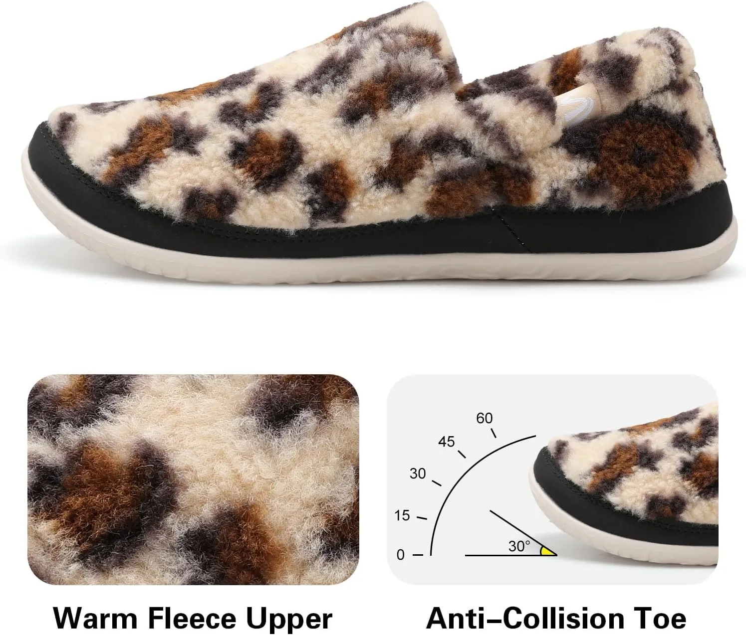 Spesoul Cozy House Slippers for Women Men Fuzzy Indoor House Shoes Warm Home Slipper Socks Outdoor Moccasin Slippers Sneakers Closed Back Lightweight Barefoot for Bedroom Office Travel