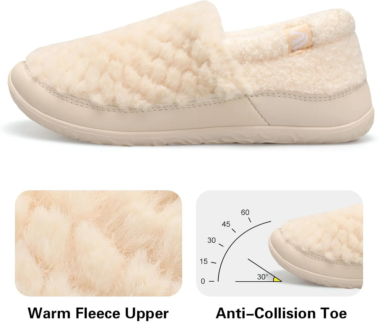 Spesoul Cozy House Slippers for Women Men Fuzzy Indoor House Shoes Warm Home Slipper Socks Outdoor Moccasin Slippers Sneakers Closed Back Lightweight Barefoot for Bedroom Office Travel