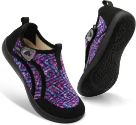 Spesoul Womens Slippers Adjustable Wide Diabetic Shoes Swollen Edema House Slipper Indoor Outdoor Slippers Barefoot House Shoes Cozy Walking Shoe for Bedroom Office Travel