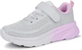 Tobfis Boys Girls Kids Arch Support Tennis Athletic Running Shoes Breathable Lightweight Strap Casual School Walking Sneakers(Toddler/Little Kid/Big Kid)