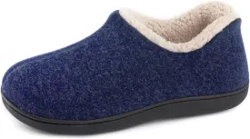 ULTRAIDEAS Women's Indoor Loafer House Slippers with Memory Foam, Ladies Warm Closed Back House Shoes with Non-Slip Outdoor Rubber Sole