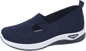 Women Footwear Orthopedic Sneakers Arch Support Walking Shoes Woven Breathable Running Shoes Sole Shoes Cloud Slide